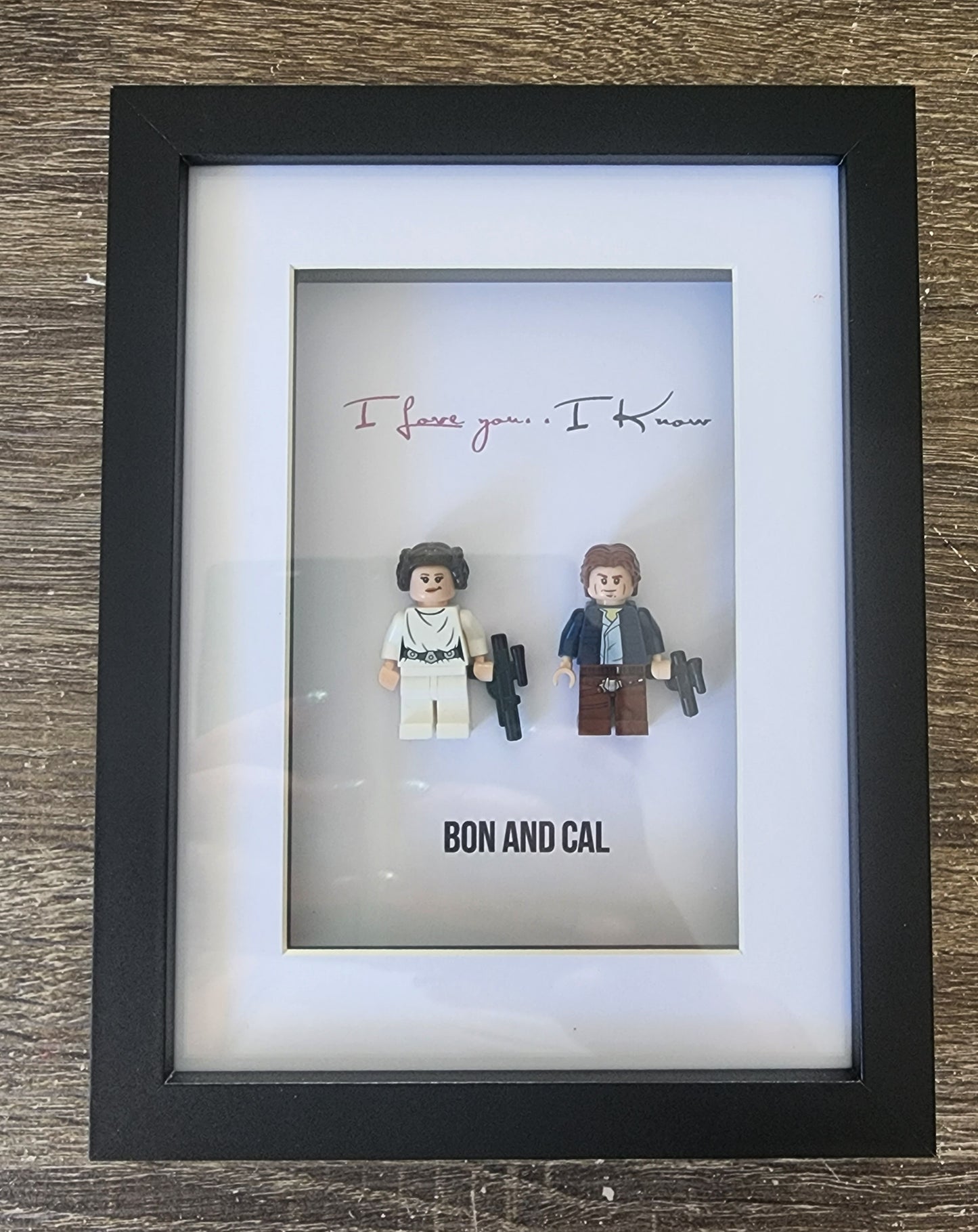 Han solo & Leia Frame | Anniversary Gift