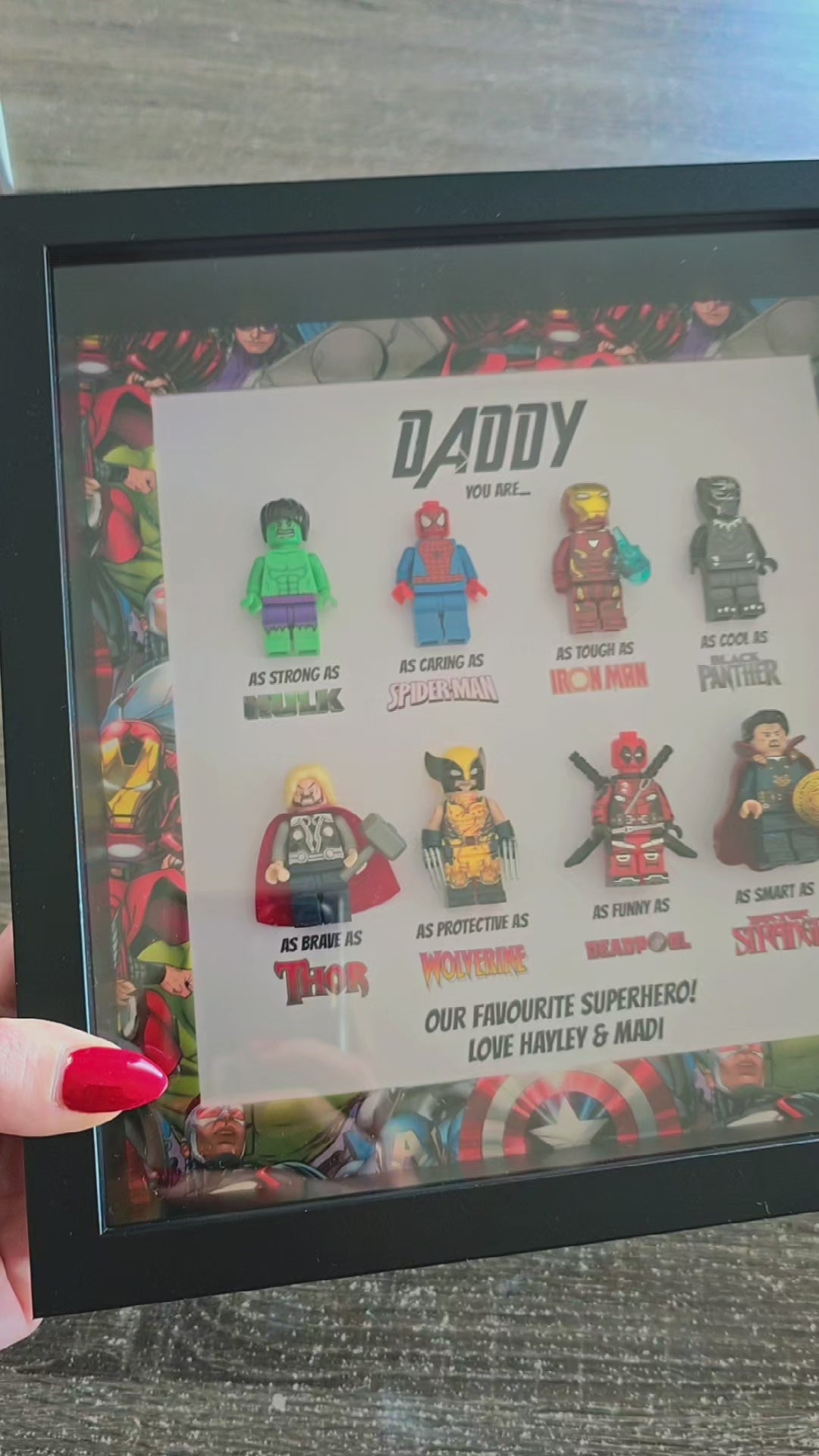 Marvel Border Superhero Frame 8 Characters