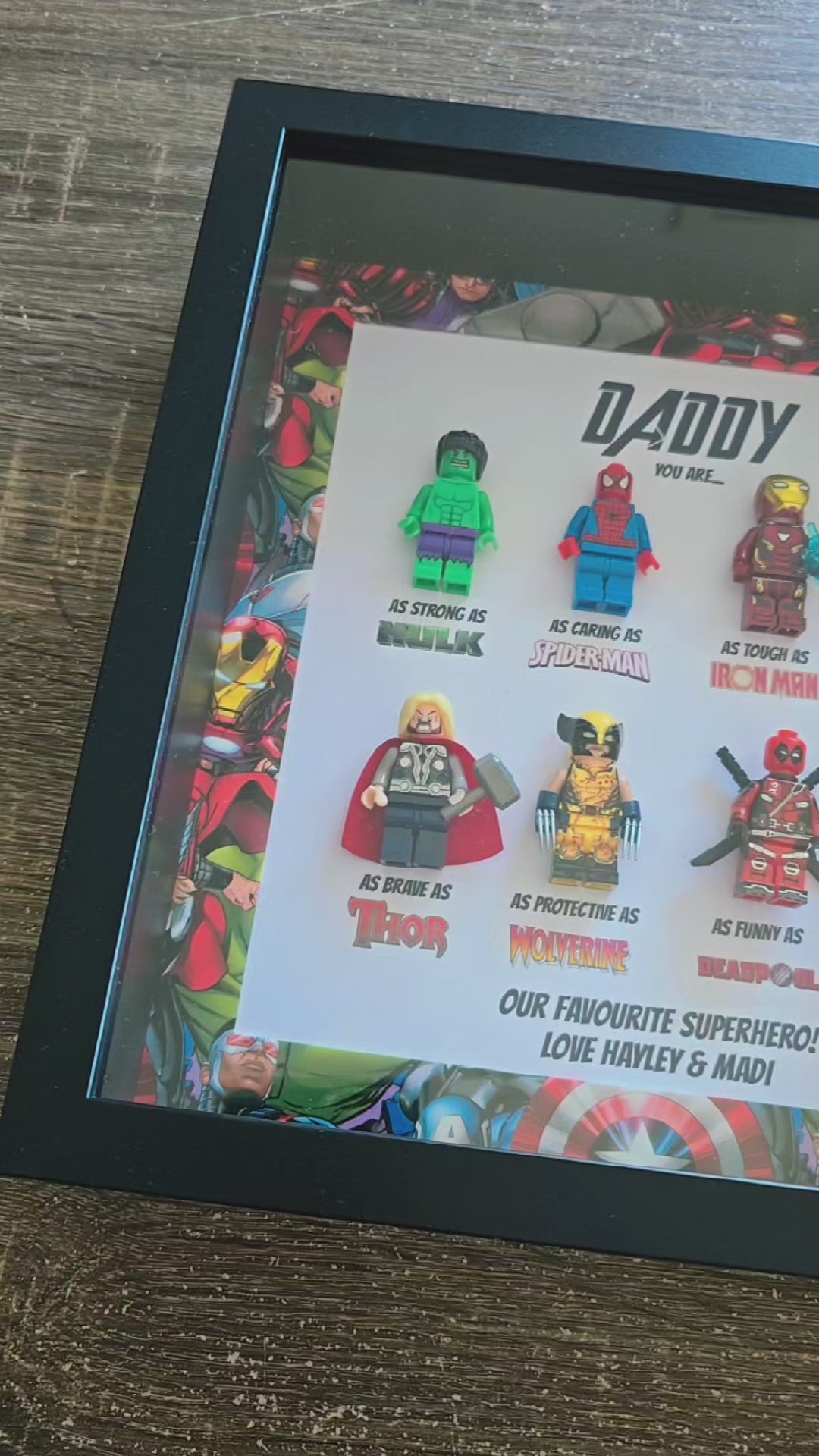 Marvel Border Superhero Frame 8 Characters