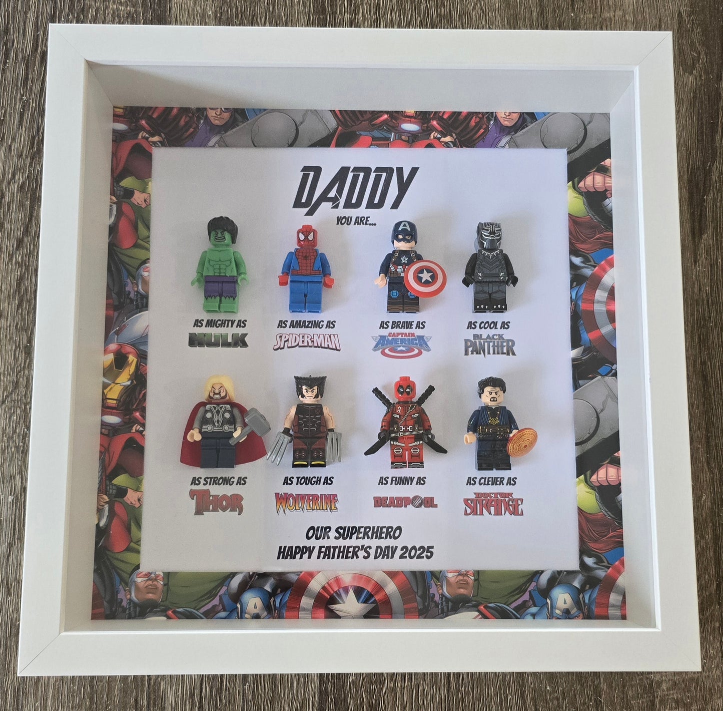 Marvel Border Superhero Frame 8 Characters