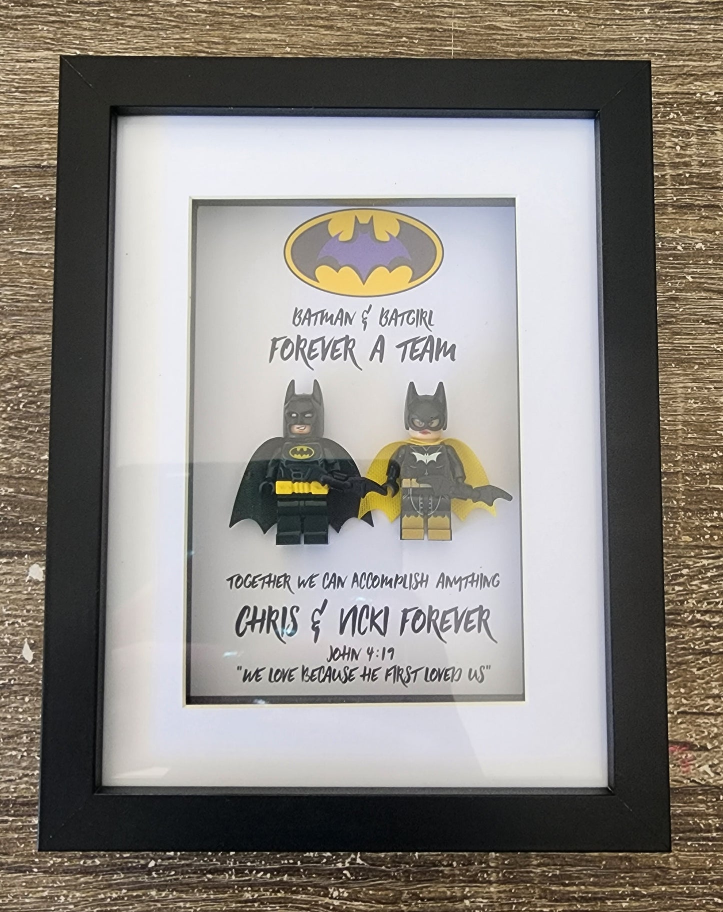Batman & Batgirl Frame | Anniversary Gift