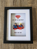 Superman & Supergirl Frame | Anniversary Gift