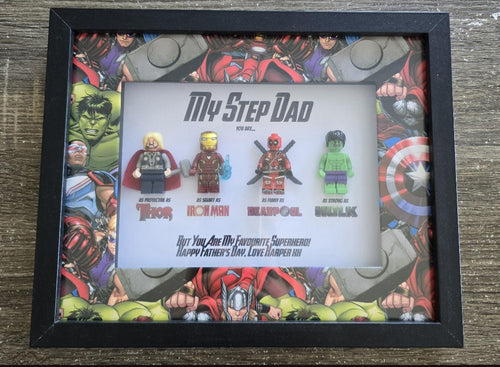 Daddy, You Are Our Hero – Personalised Frame (4 Characters)