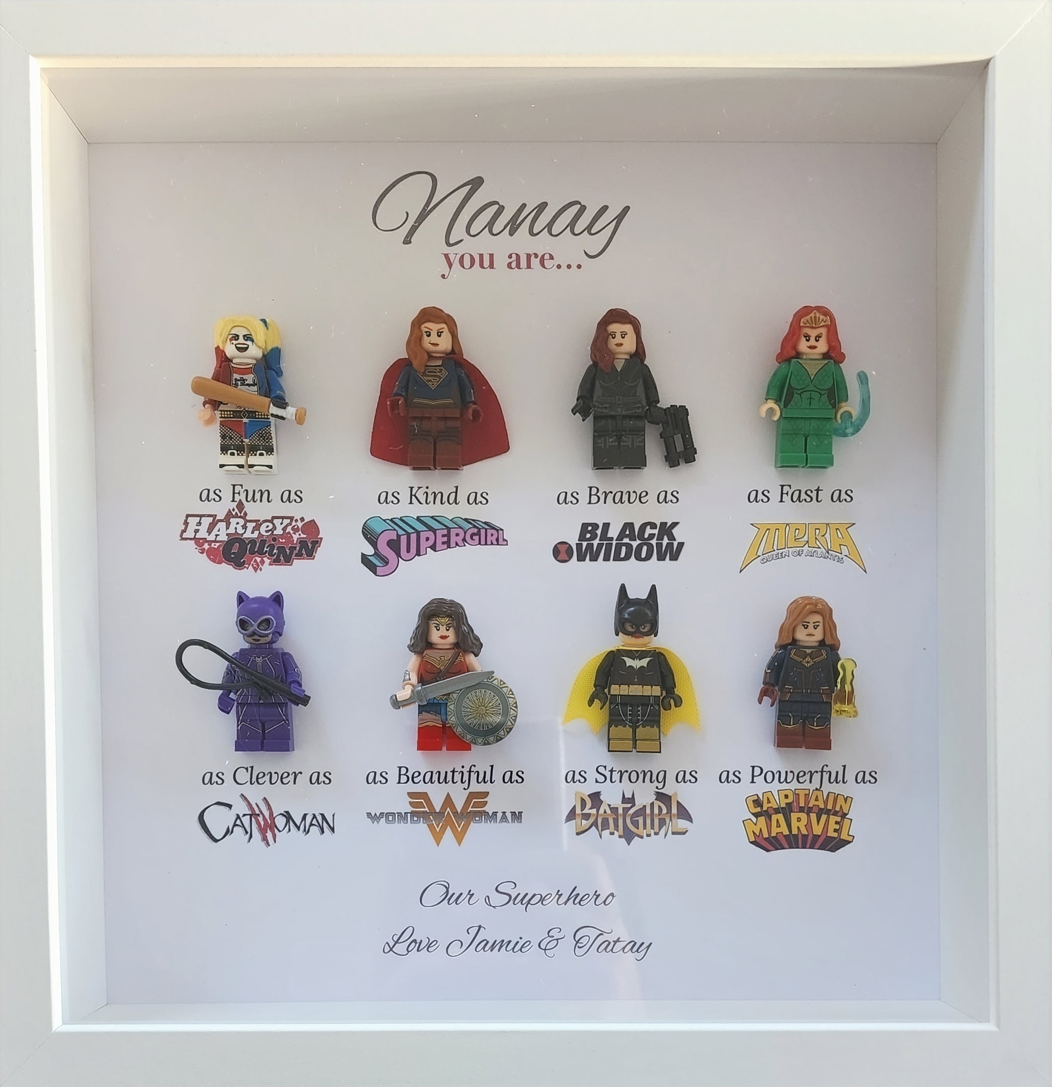 Marvel/DC Female Superhero Frame 8 Characters