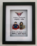 Superman & Wonderwoman Frame | Anniversary Gift