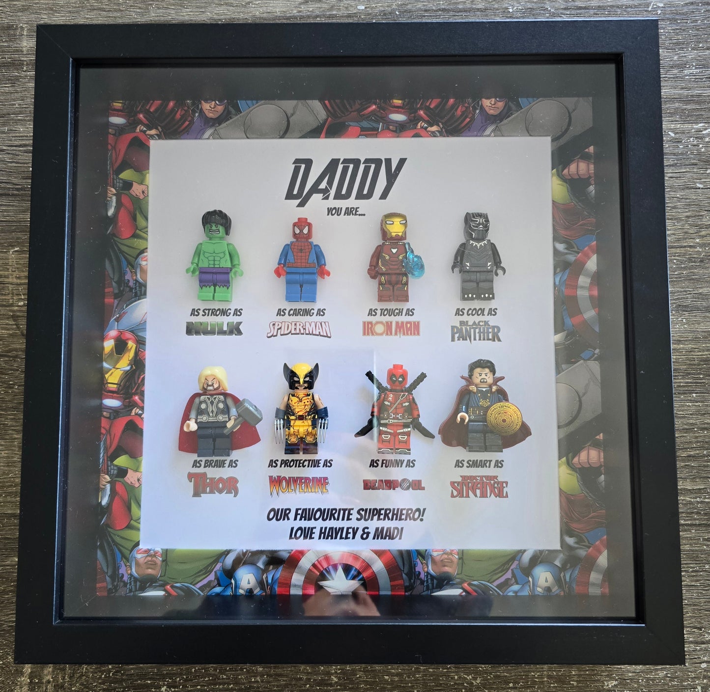 Marvel Border Superhero Frame 8 Characters