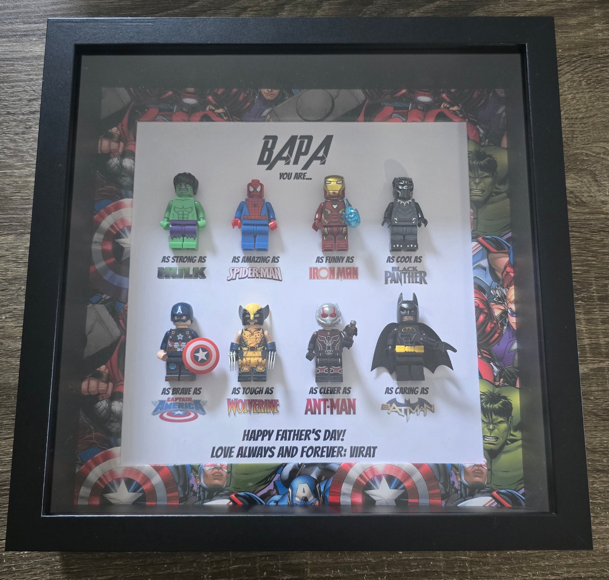 Marvel Border Superhero Frame 8 Characters